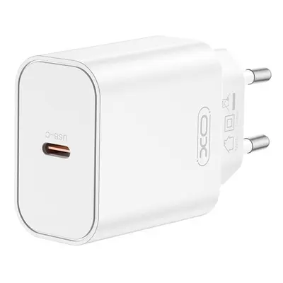 Nabíjecí adaptér XO CE32 20W USB-C PD Apple iPhone 14, 15, 16, 17, iPad nabíječka A2347, MHJE3ZM