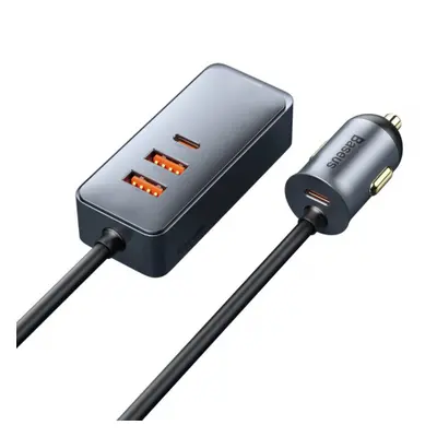 Baseus Share Together autonabíječka 2x USB / 2x USB-C 120W QC PD, sivá (CCBT-A0G)