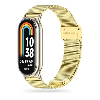 Tech-Protect Milanese řemínek na Xiaomi Smart Band 8 / 9, gold