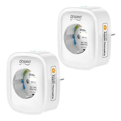 Gosund SP1-H 2x Smart inteligentní zásuvka 16A 3680W, Apple HomeKit, bíla (SP1-H 2pc)