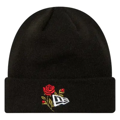 Černá dámská čepice New Era Rose Icon Cuff Knit Beanie Hat 60580728 Velikost: ONE SIZE