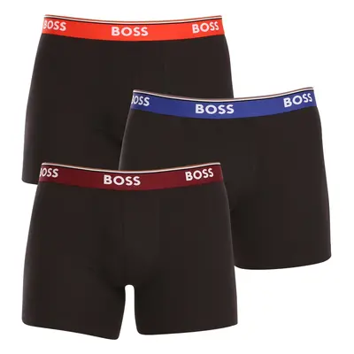 3PACK pánské boxerky BOSS černé (50499441 972) trenky / trenýrky