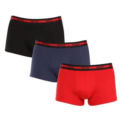 3PACK pánské boxerky HUGO vícebarevné (50503083 623) trenky / trenýrky