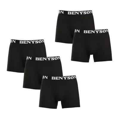 5PACK pánské boxerky Benysøn černé (4004) trenky / trenýrky