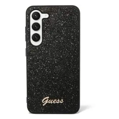 Guess hard silikonový kryt Samsung Galaxy S24 5G black Glitter Script