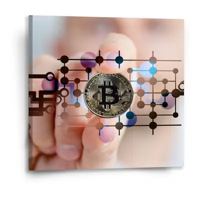 Sablio Obraz Bitcoin - 50x50 cm