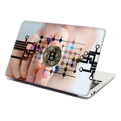 Sablio Samolepka na notebook Bitcoin - 38x26 cm