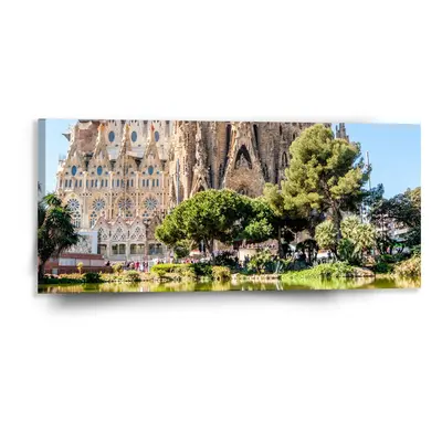 Sablio Obraz Barcelona Sagrada Familia - 110x50 cm