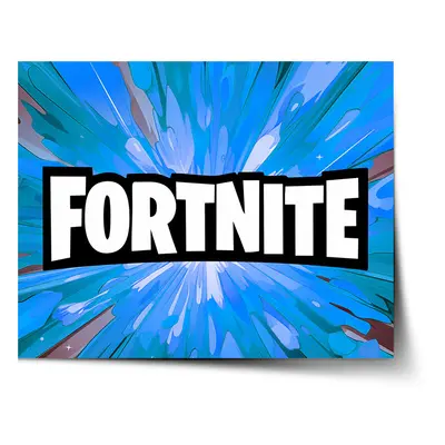 Sablio Plakát FORTNITE modrá - 90x60 cm