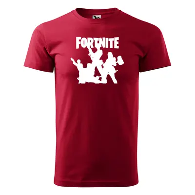 Sablio Tričko s potiskem Fortnite Team - červené 2XL