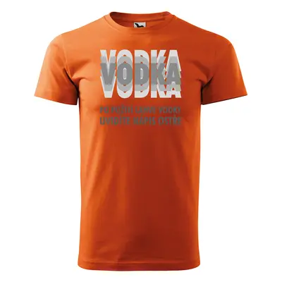 Sablio Tričko s potiskem Vodka - oranžové 3XL