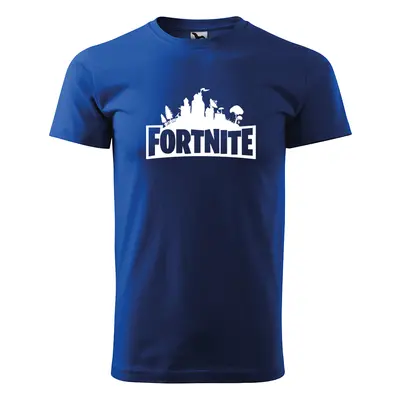 Sablio Tričko s potiskem Fortnite Pevnost - modré L