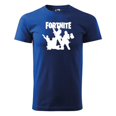 Sablio Tričko s potiskem Fortnite Team - modré 2XL