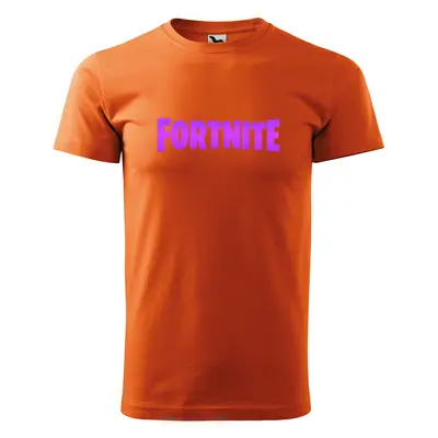 Sablio Tričko s potiskem Fortnite Pink - oranžové 2XL