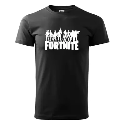 Sablio Tričko s potiskem Fortnite Team 2 - černé L