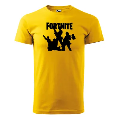 Sablio Tričko s potiskem Fortnite Team - žluté 2XL