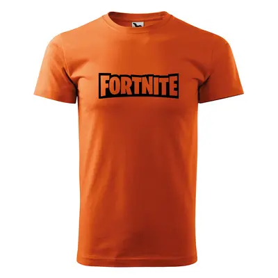 Sablio Tričko s potiskem Fortnite - oranžové S