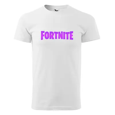 Sablio Tričko s potiskem Fortnite Pink - bílé L