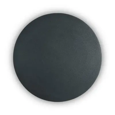 LED Nástěnné svítidlo Ideal Lux Cover AP1 Round Big Nero 195759 11W 1112lm 20cm kulaté černé