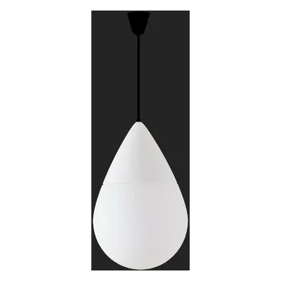 OSMONT 63066 DANAE S závěsné skleněné svítidlo černá / bílá IP40 3000 K 2x20/9W LED