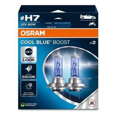 OSRAM H7 12V 80W PX26d COOL BLUE BOOST 5500K 2ks NO ECE 62210CBB-2HB