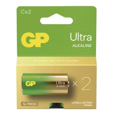 EMOS Alkalická baterie GP Ultra C (LR14), 2 ks B02312