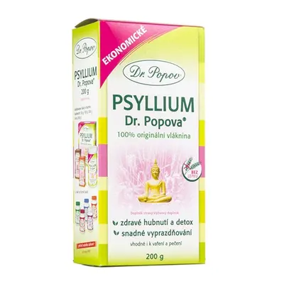 Vláknina Psyllium, 200 g Dr. Popov