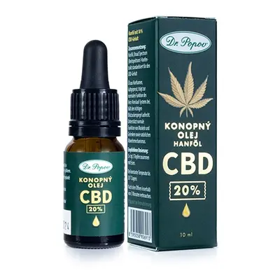 Konopný olej s CBD 20 % Dr. Popov