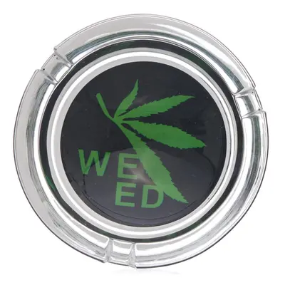 WeedShop Střední skleněný popelník - konopný design Varianty: Popelník weed