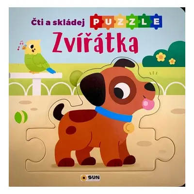 Zvířátka Čti a skládej puzzle