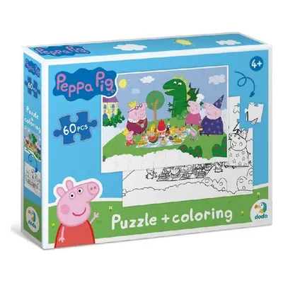 Oboustranné puzzle Prasátko Peppa Piknik