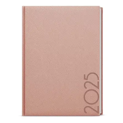 Diář 2025 Zoro Tora A5 pudrová Týdenní