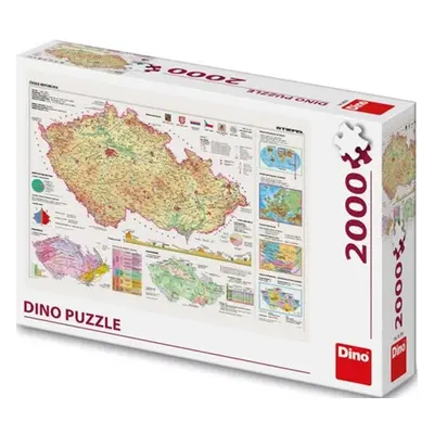 Puzzle 2000 Mapy České Republiky