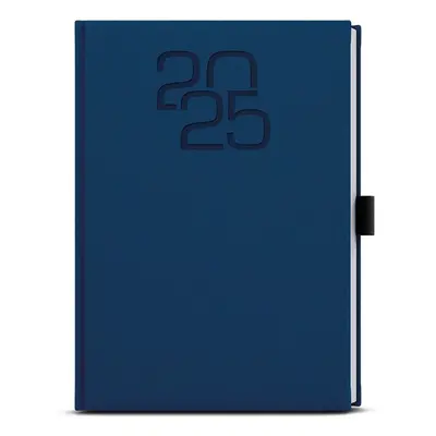 Denní diář 2025 David Fabric A5 modrá