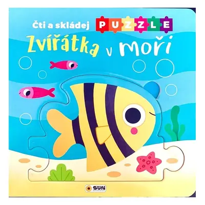 Zvířátka v moři Čti a skládej puzzle