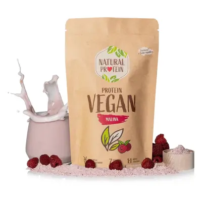 NaturalProtein Veganský protein - Malina 3 kusy