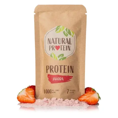 NaturalProtein Jahodový protein (35 g) 1 kus