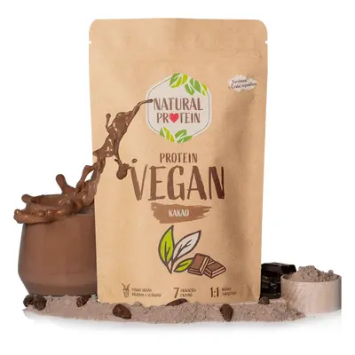 NaturalProtein Veganský protein - Kakao 3 kusy