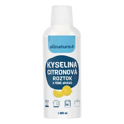 Allnature Kyselina citronová roztok 1 000 ml - Allnature