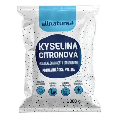 Allnature Kyselina citronová 1 000 g - Allnature