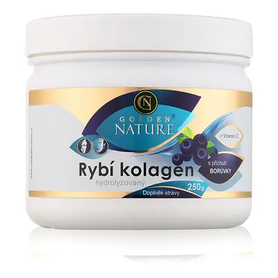 Golden Nature Rybí kolagen+Vitamin C - Borůvka 250g - Golden Nature