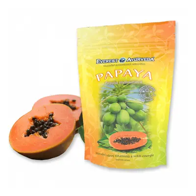 EVEREST AYURVEDA PAPAYA Vitamín A C & vápník sušeného ovoce 100 g