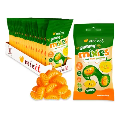 MIXIT Gummy Mixies - Yuzu - přírodní želé bonbóny 35 g