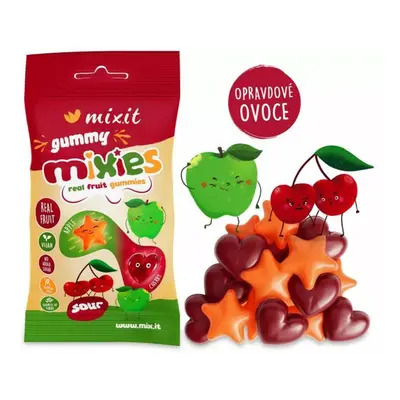 MIXIT Gummy Mixies - Jablko & třešeň - přírodní želé bonbóny 35 g