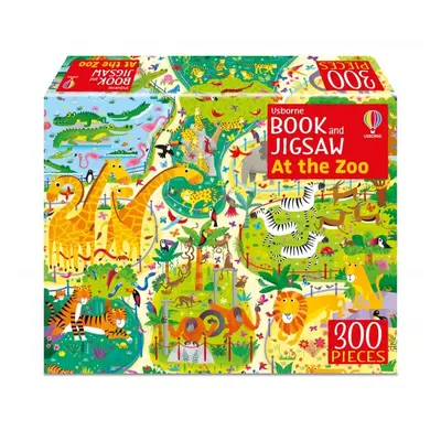 Usborne Book and Jigsaw At the Zoo Usborne Publishing