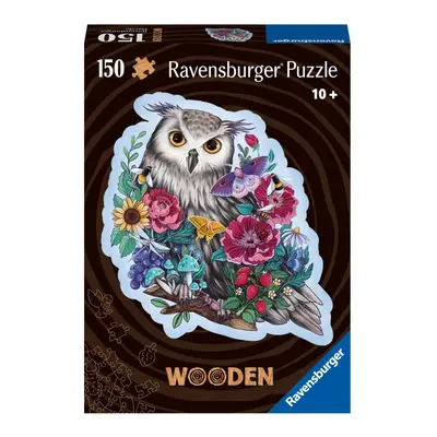 Dřevěné puzzle Tajemná sova 150 dílků Ravensburger