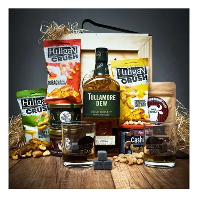 Dárková bedna s páčidlem pro muže s whiskey Tullamore DEW Original