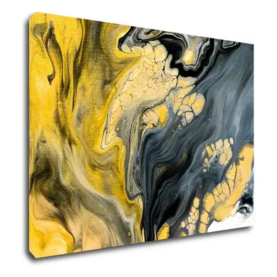 Impresi Obraz Abstraktní žluto šedý - x cm