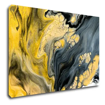 Impresi Obraz Abstraktní žluto šedý - x cm