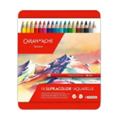 Caran d'Ache 3888.318 Supracolor umělecké akvarelové pastelky 18 ks